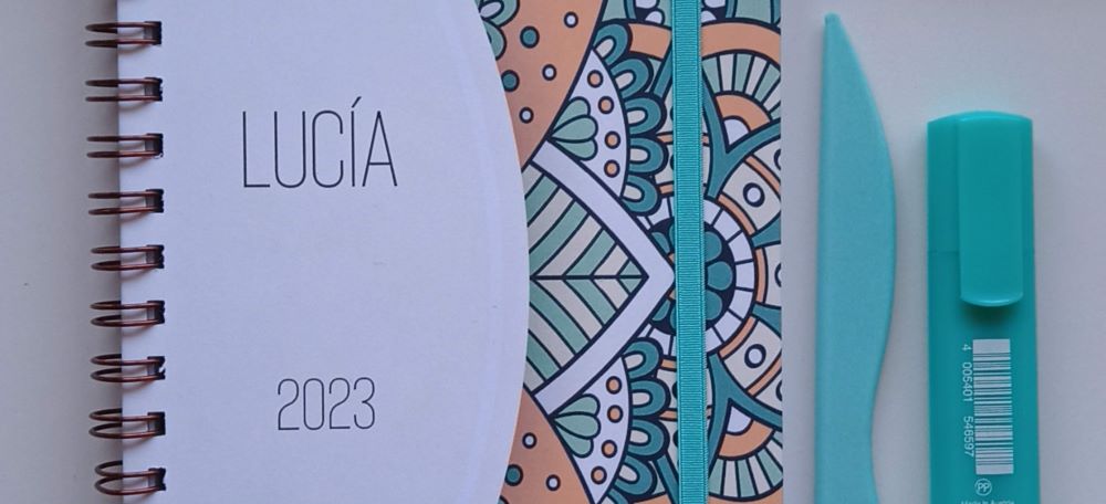 agenda personalizada de Lucía