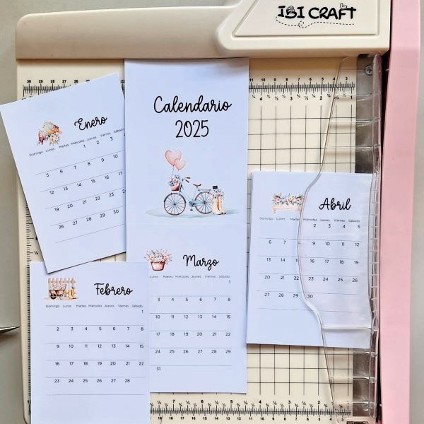 calendario desarmado
