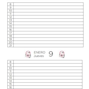 Interior de agenda