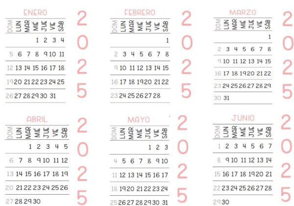 Calendario interior