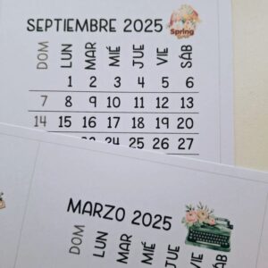 CALENDARIO DESARMADO