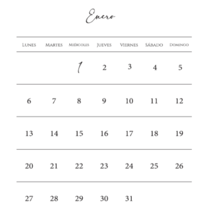 Interior de agenda