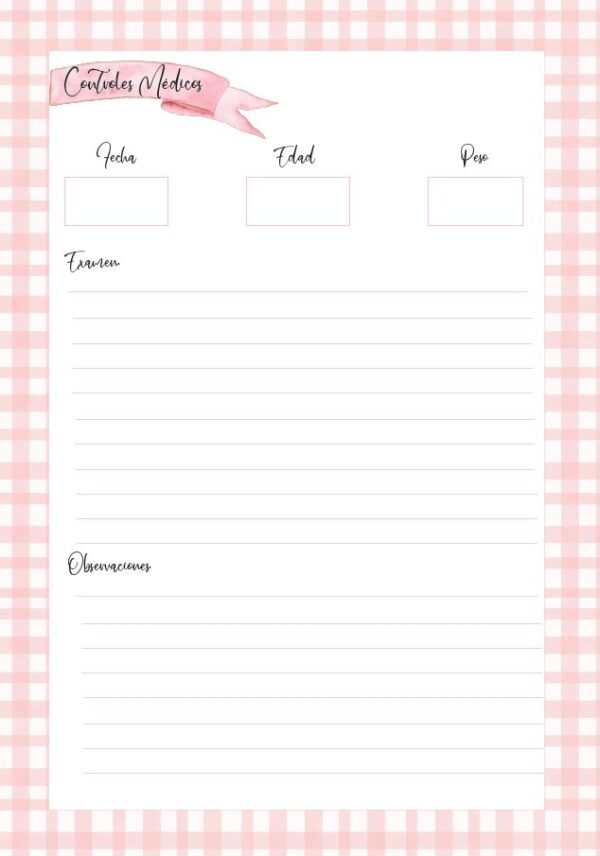 CUADERNO PEDIÁTRICO ROSA - Imagen 10
