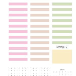 Interior de la agenda