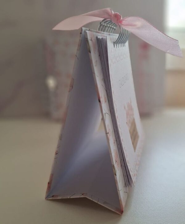 CALENDARIO 2025 ROSA AQUA +  PAPEL DECORADO - Imagen 6
