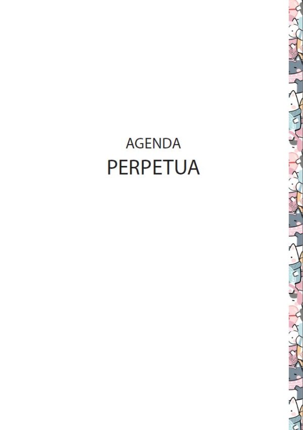 Interior de la agenda