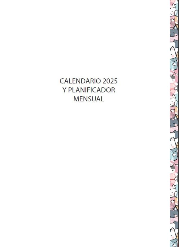 Interior de la agenda