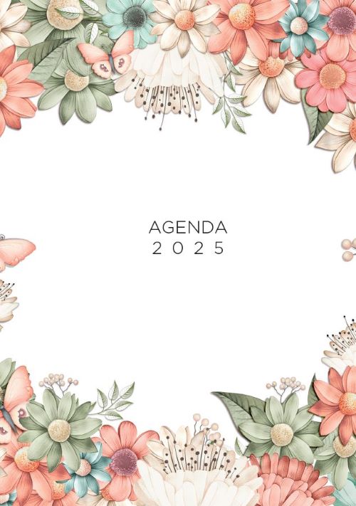 AGENDA SAV 2025 DÍAS RAYADOS Y FLORES Agendas de Alma