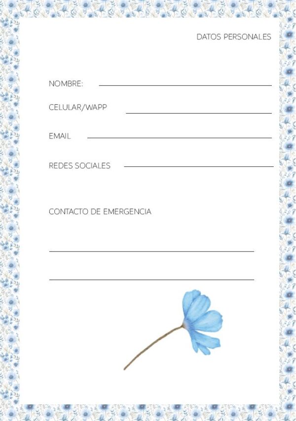 Interior de la Agenda