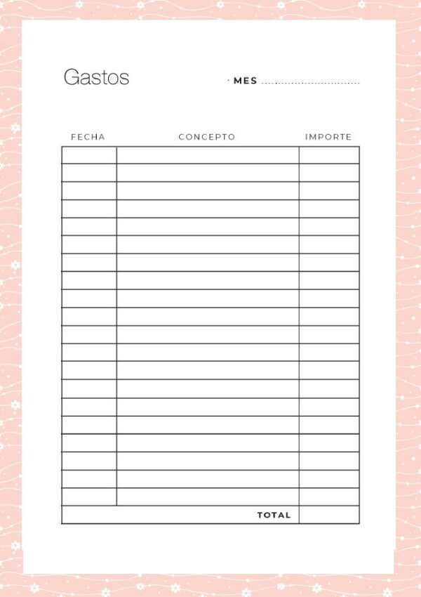 INTERIOR DE LA AGENDA