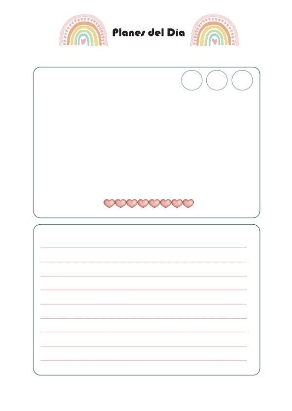 Cuaderno Planes del día