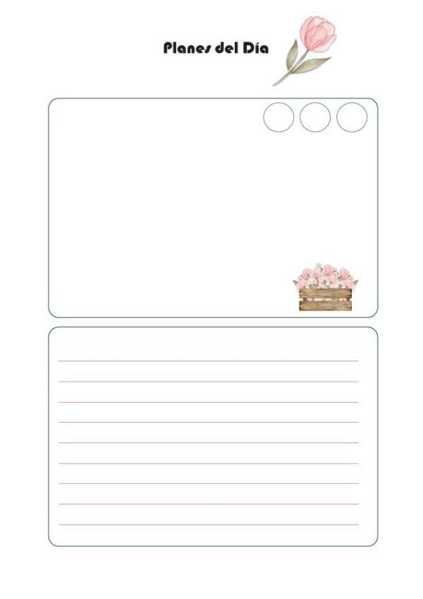 Cuaderno Planes del día