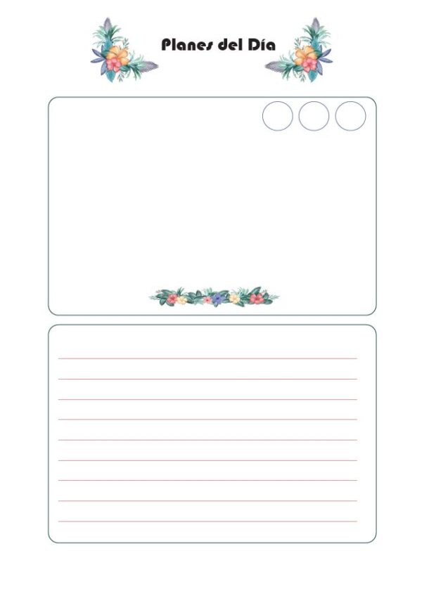 CUADERNO - PLANES DEL DÍA - 3 DISEÑOS - Imagen 5