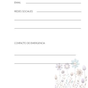 Interior de la agenda
