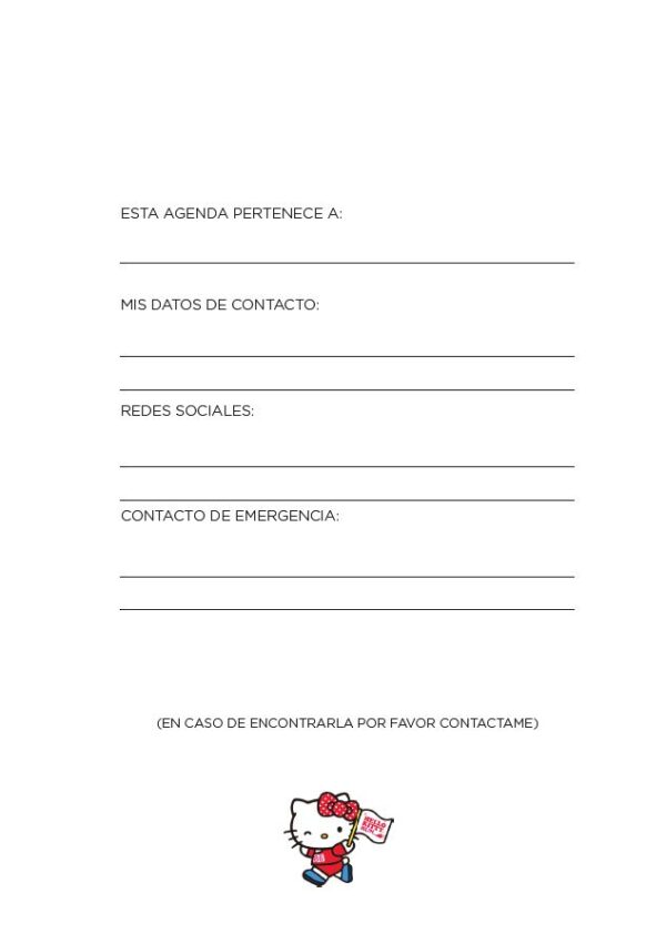 INTERIOR DE LA AGENDA
