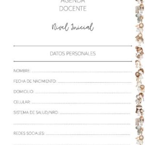 INTERIOR DE LA AGENDA