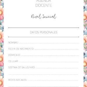 INTERIOR DE LA AGENDA