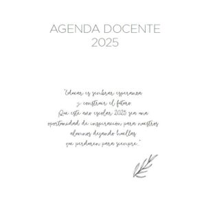 INTERIOR DE LA AGENDA