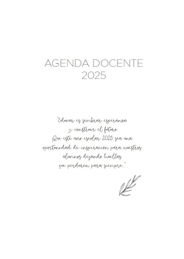 INTERIOR DE LA AGENDA