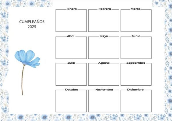 Interior de la agenda