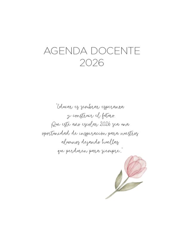 AGENDA DOCENTE BÁSICA 2026