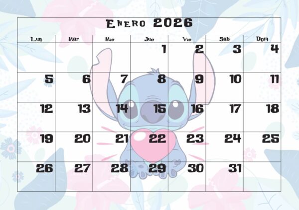 Interior del calendario