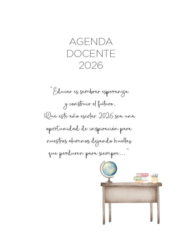 Interior de la agenda