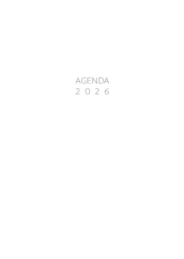 Interior de la agenda
