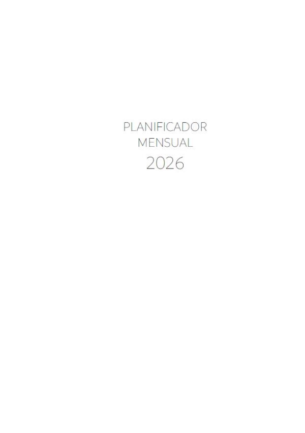 Interior de la agenda