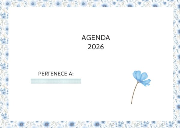 Interior de la agenda