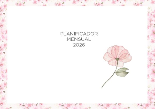 AGENDA SEMANAL APAISADA ROSA 2026 (Para anillar) - Imagen 6