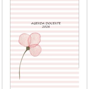 Caja para Agenda Docente A5 Rosa Acqua (2 motivos)