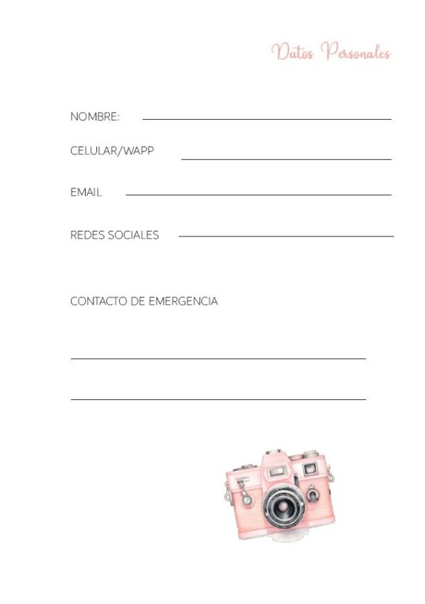 Interior del cuaderno