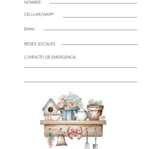 Interior de la agenda