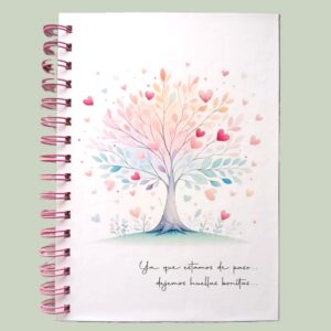 Planner Perpetuo Arbolito de Amor + TAPAS (Para anillar o coser)
