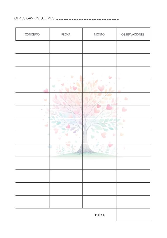 Agenda Semanal Arbolito de Amor 2026 (Para anillar o coser) - Imagen 8