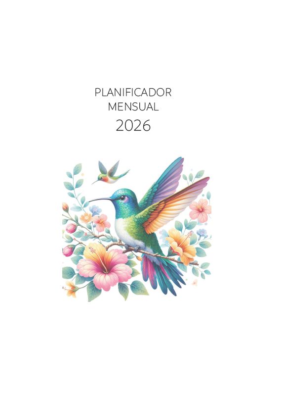 Agenda Semanal Colibríes 2026 (Para anillar o coser) - Imagen 6