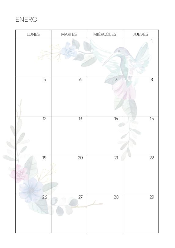 Agenda Semanal Colibríes 2026 (Para anillar o coser) - Imagen 7