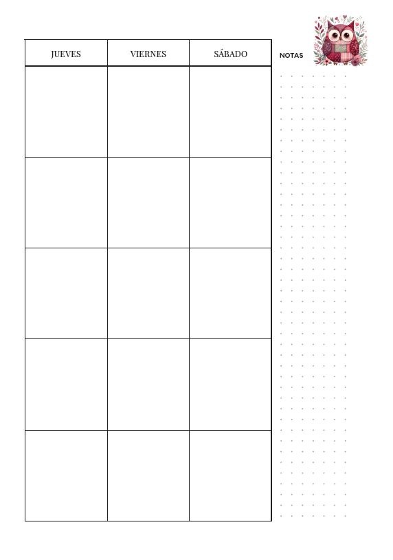 Planner Perpetuo Búho + TAPAS (Para anillar o coser) - Imagen 4
