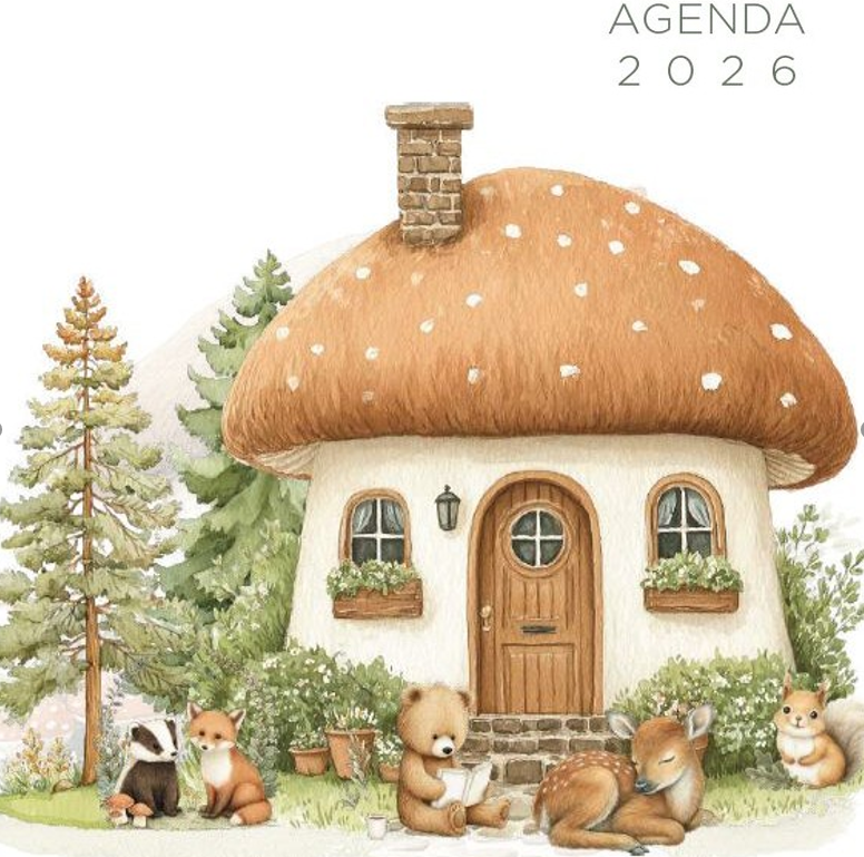 Agenda Semanal Casita del Bosque 2026 (Para anillar o coser)