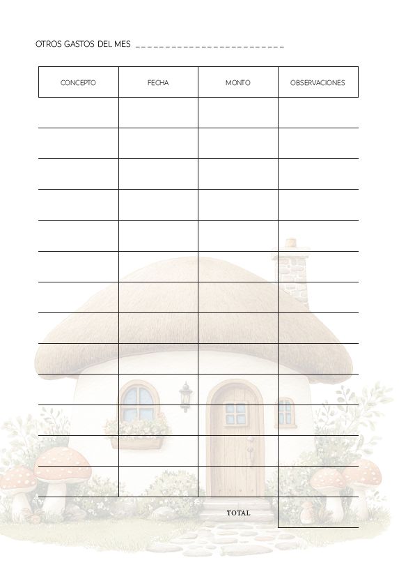 Agenda Semanal Casita del Bosque 2026 (Para anillar o coser) - Imagen 9