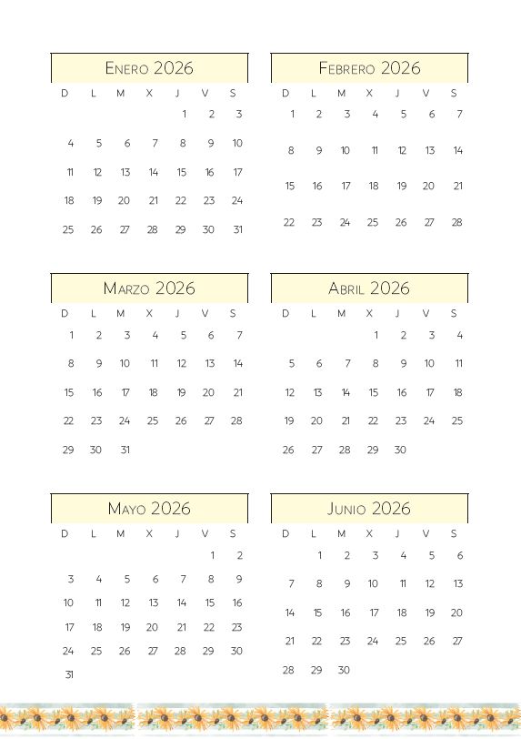 Interior de la agenda