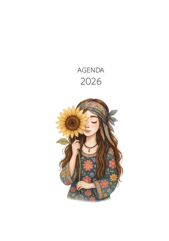Agenda Semanal Girasoles 1 2026 (Para anillar o coser) - Imagen 9