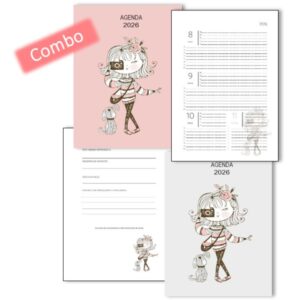 Combo Agenda Sem Nena Cámara 2026 + TAPAS (Para anillar)