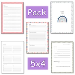 pack de agendas