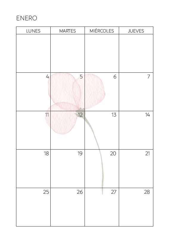 Interior de la agenda