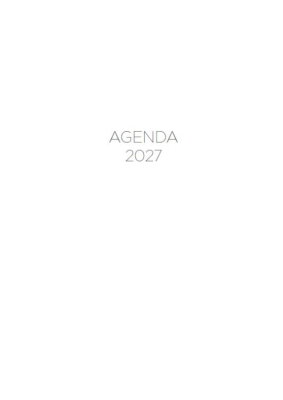 Interior de la agenda