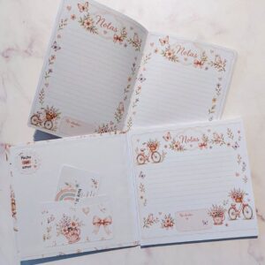 Cuaderno y block armados