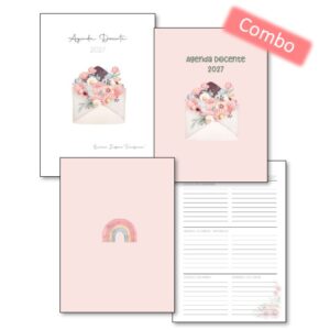 Combo Agenda Docente Tita1 y Tapas 2027 (Anillar o coser)