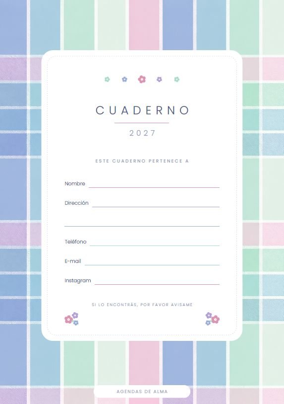 Interior del cuaderno